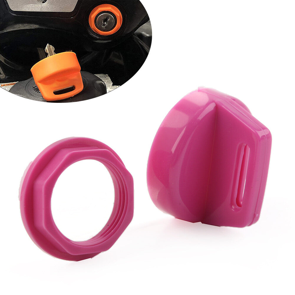 Ignition Key Cover w/Nut Fit for Polaris RZR XP 800-1000 Ranger Sportsman purple