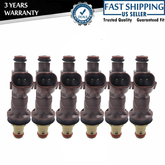 SET Of 6Pcs Fuel Injectors for Toyota 4Runner SR5 Sport Utility 4-Door 3.4L 1999