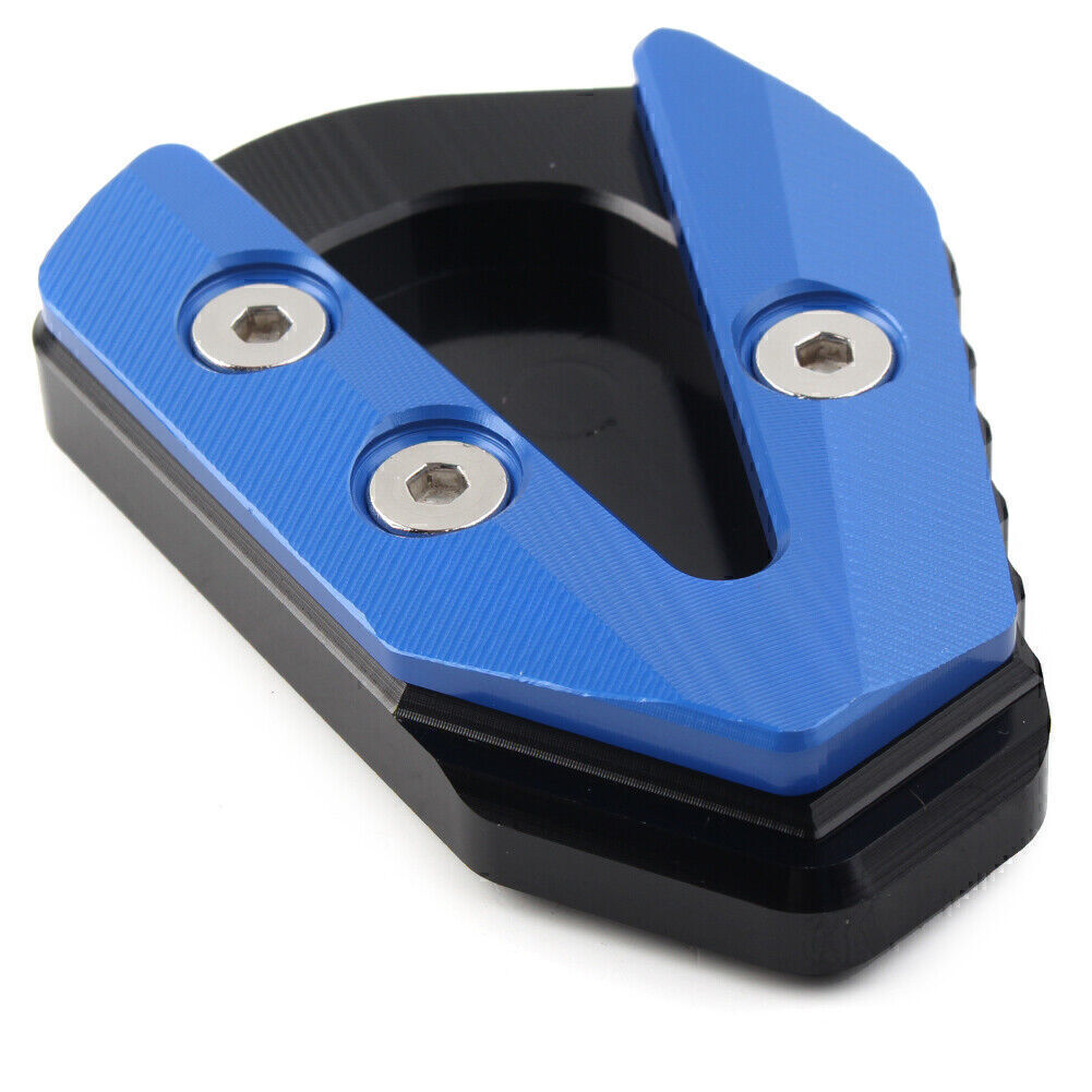 for YAMAHA YZFR6 2017-2021 Blue Kickstand Foot Support Side Pad Enlarge Plate