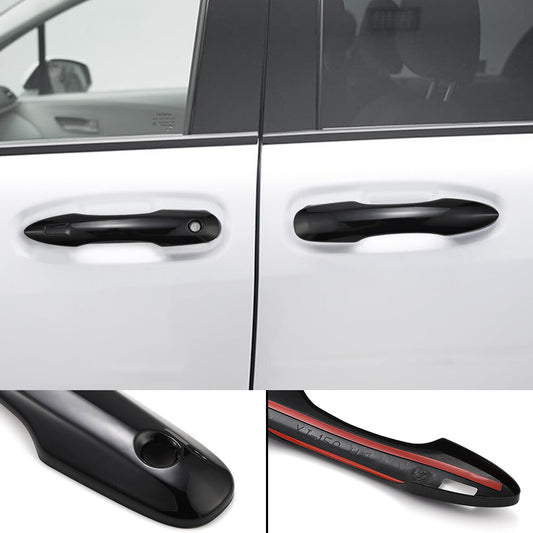 4x Glossy Black Car Door Handle Cover Protector for Toyota Camry18-23,22RAV4