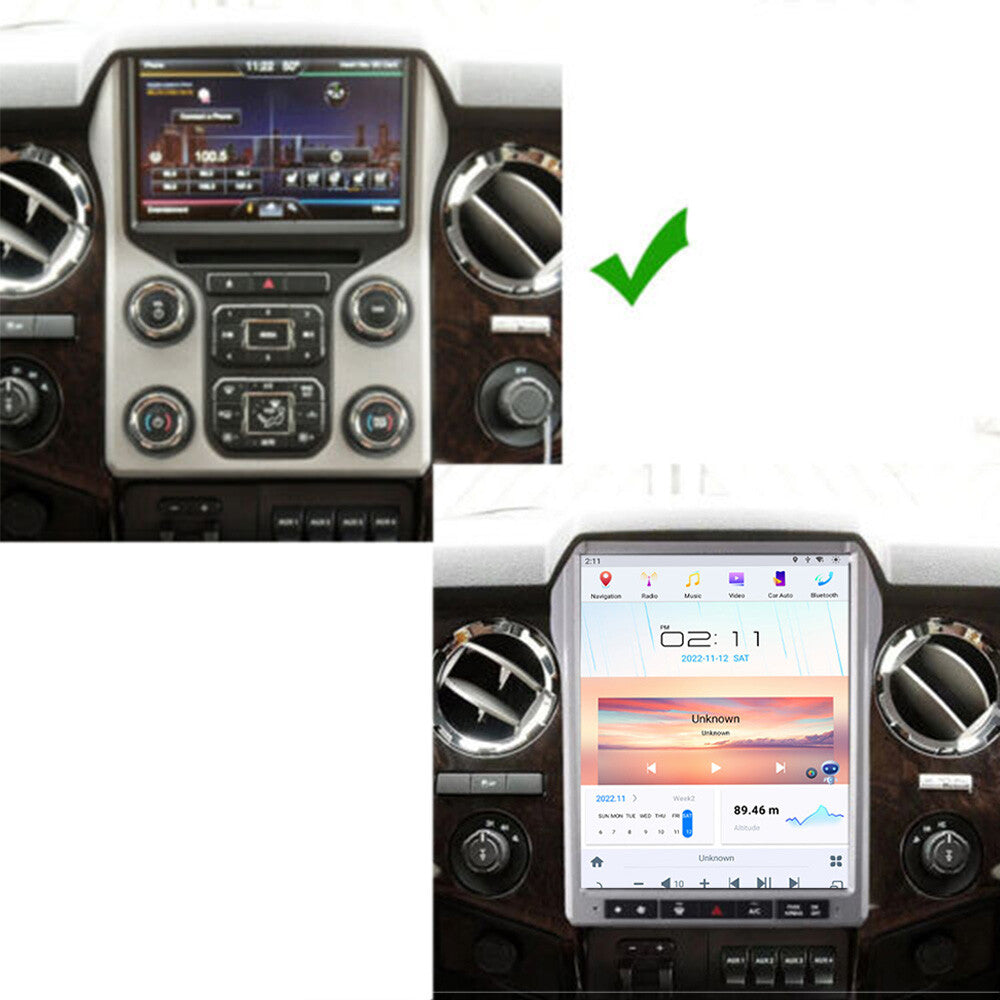 8+128GB Android 11 for Tesla Vertical Screen GPS Radio for Ford F250 F350 2013 2014