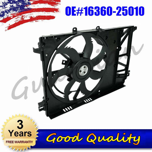 16360-25010 Radiator Condenser Cooling Fan Assembly for Toyota for Camry 2.5L 19-21