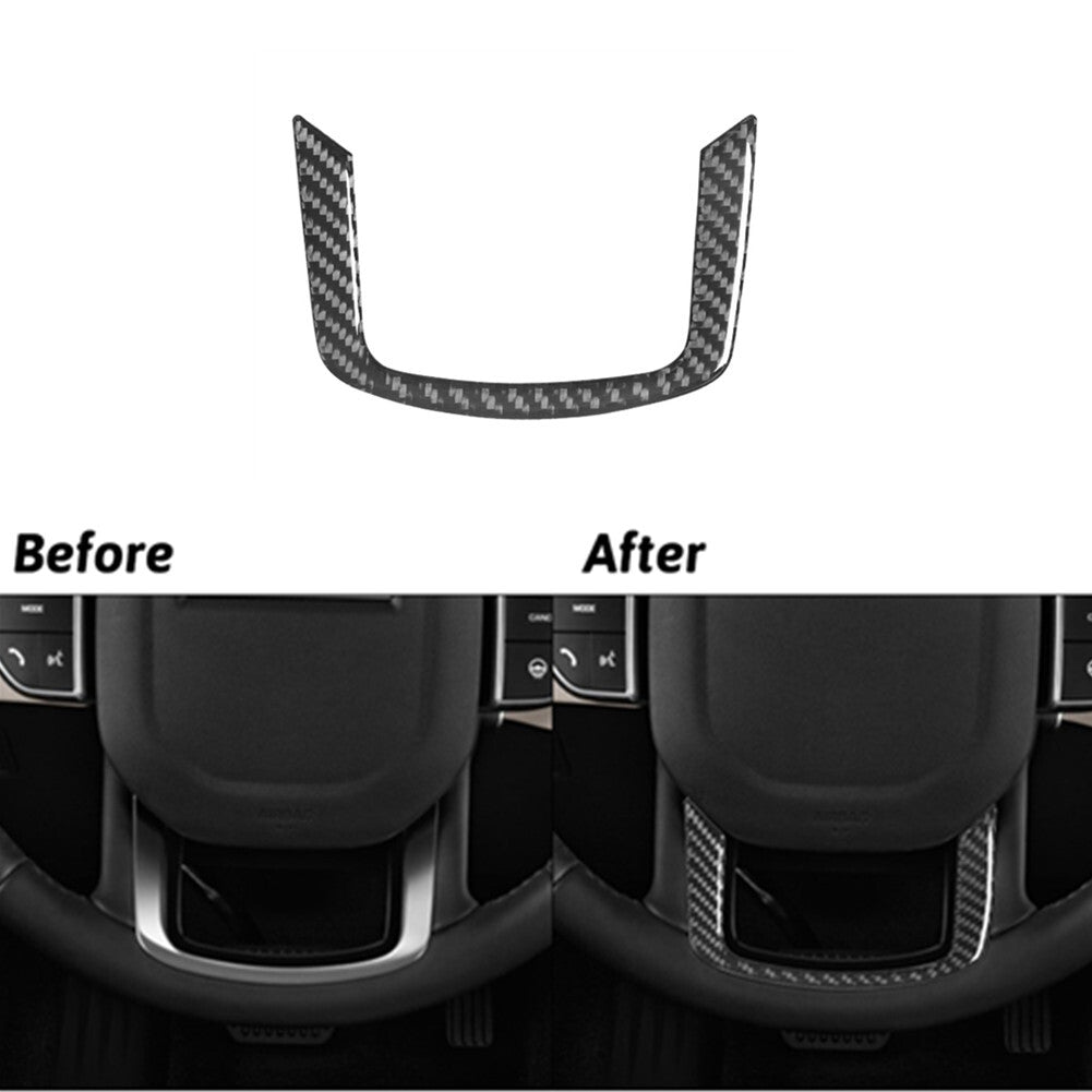 Carbon Fiber Steering Wheel Cover Trim For Land for Range Rover Sport 2014-2017