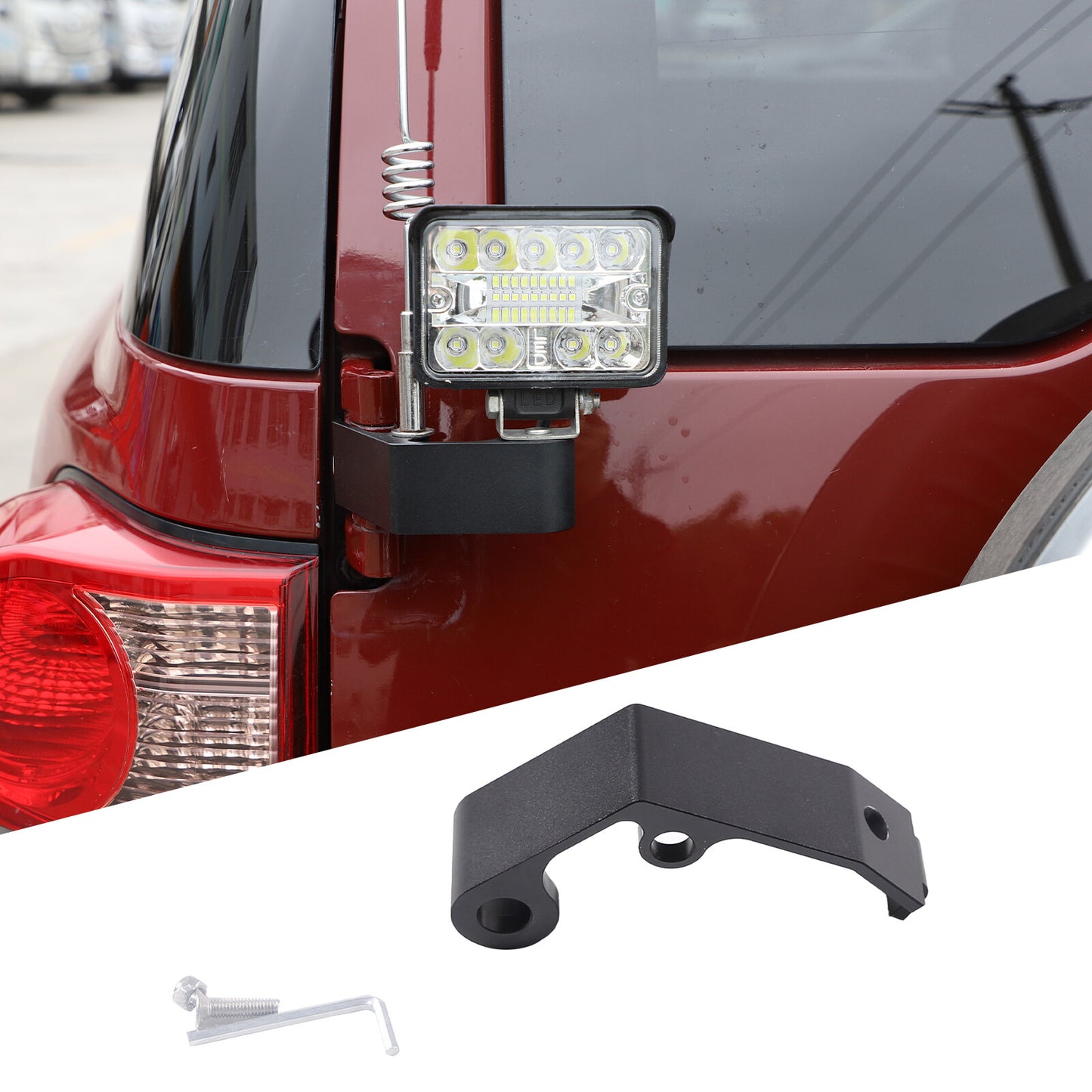 Red interior door and window lifter switch frame decorative cover for Corvette C7 2014-19 USA