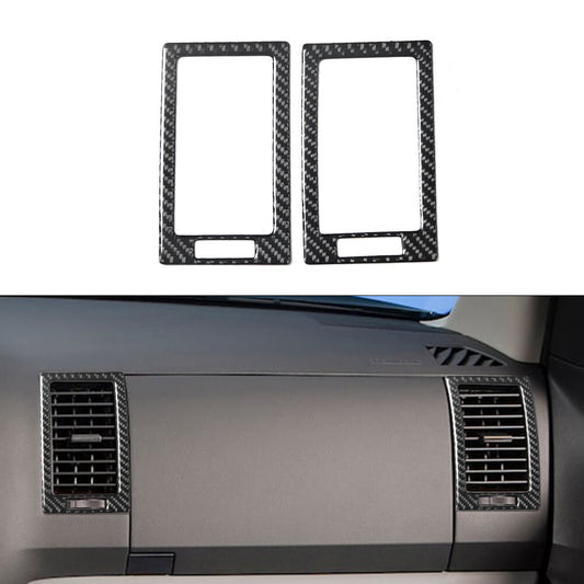 2X Carbon Fibre A/C Vents Outlet Frame Trim Cover for Toyota Tundra 2007-2013
