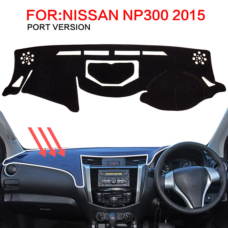 Car Dashboard Pad for Nissan Navara NP300 D23 2015 - 2019 Anti-Slip Carpet Mat