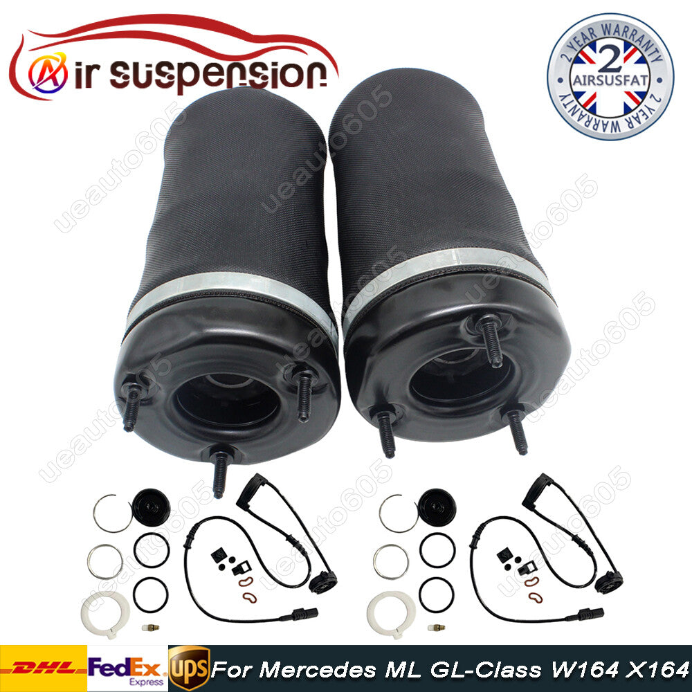 2X for Mercedes ML GL Class W164 X164 GL450 06-16 Front Air Spring Bag Bellows