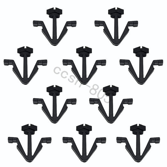 10 Pcs Car Radiator Grille Trim Retainer Clips for Nissan