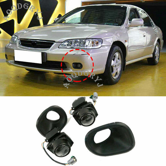 Front Bumper Fog Light Lamp Wiring Switch Kits for Honda Accord Sedan 1998-2002