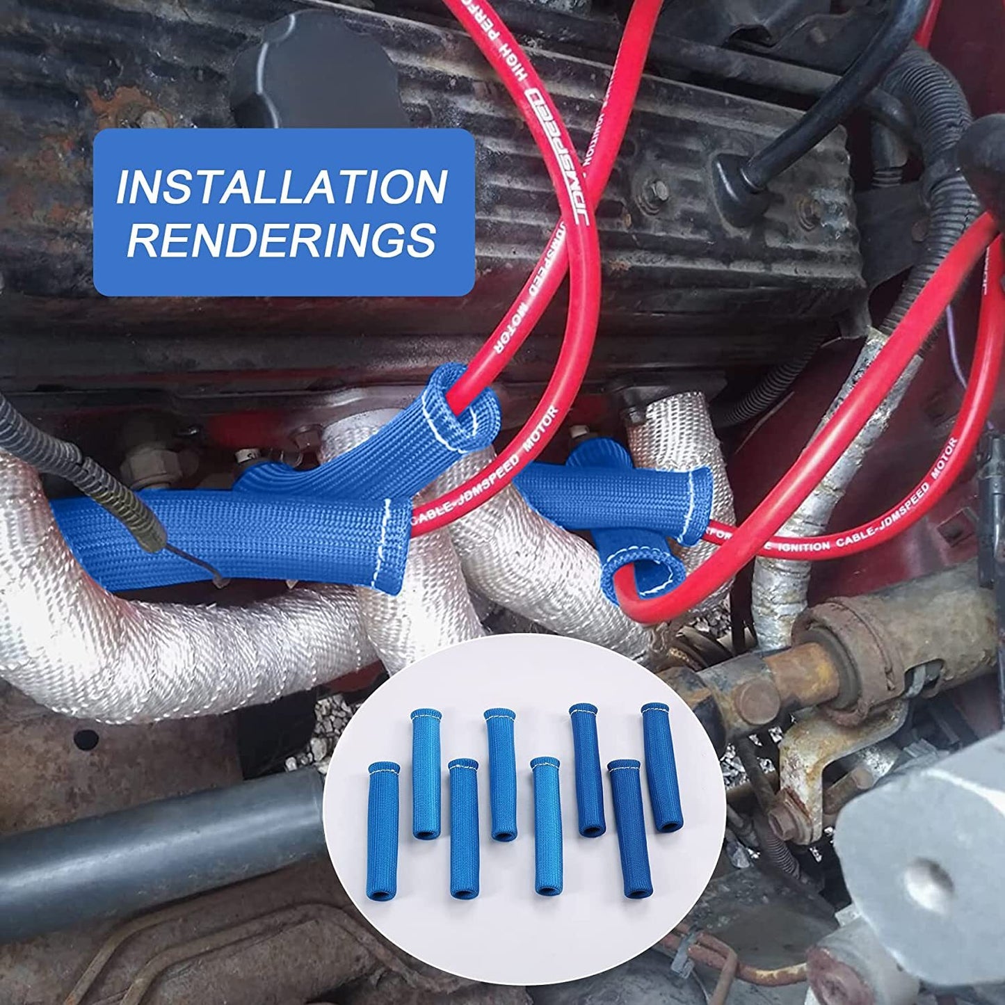 2500¡ã Spark Plug Shoe Protector Heat Insulator for SBC, BBC,