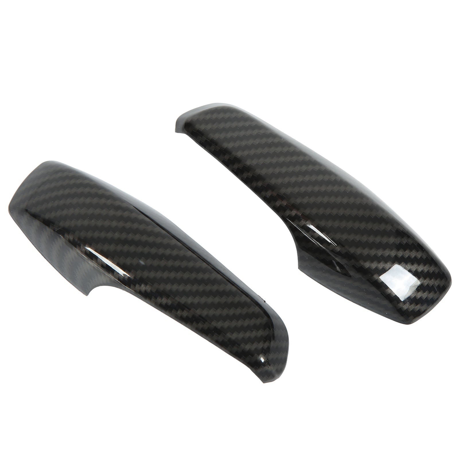 2pcs Inner Door Handle Trim Cover Carbon Fiber Color ABS Part for Smart Fort DON