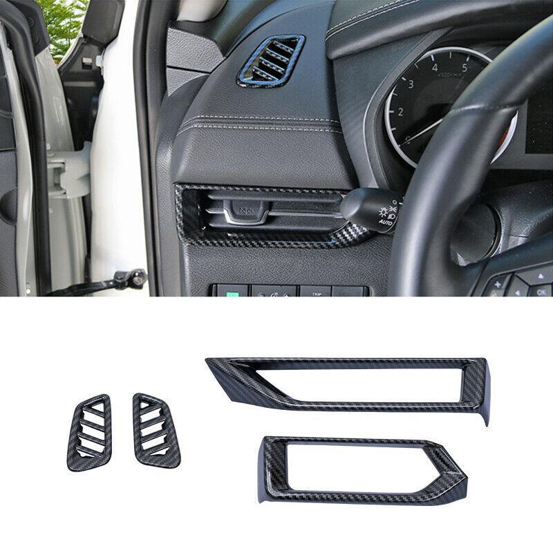 for Nissan Sentra Sylphy 2020-2022 Carbon Fiber Console LR Air Outlet Vent Trim