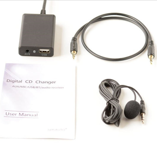 1x Bluetooth-Kit Handsfree Stereo AUX Adapter Interface For- for Toyota Replace Parts