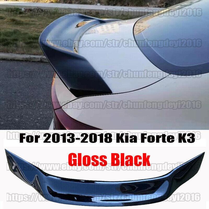 Gloss Black Car Rear Trunk Spoiler Wing R Style Bodykit For 2013-28 for Kia Forte K3