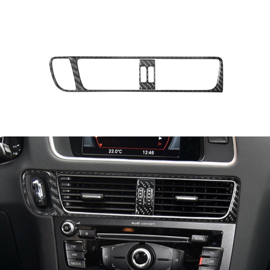 2X Central Air-Con Air Vent Trim Cover Decor Carbon Fiber for Audi Q5 2009-2017