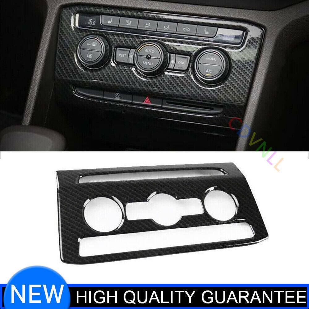 for Volkswagen Atlas 18-23 Carbon Fiber Air Conditioning Switch Panel Cover Trim