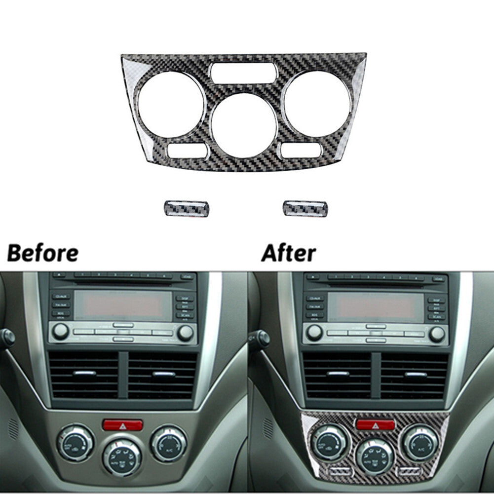 Carbon Fiber Central Climate Console Cover Trim for Subaru Forester 2009-2013