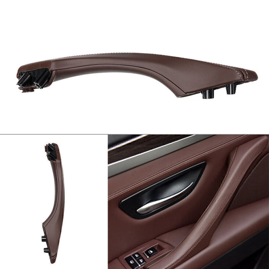 1x Left Side Leather Door Trim Pull Handle for BMW 5 series F10 F11 F18 Mocha
