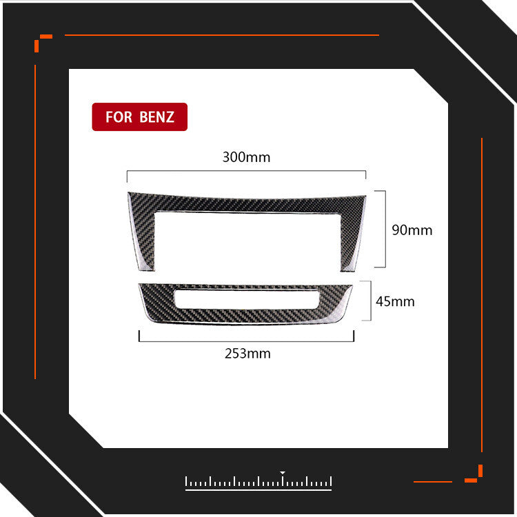 Carbon Fiber Air Conditioning Panel Cover for Mercedes C Class W204 C200 C350