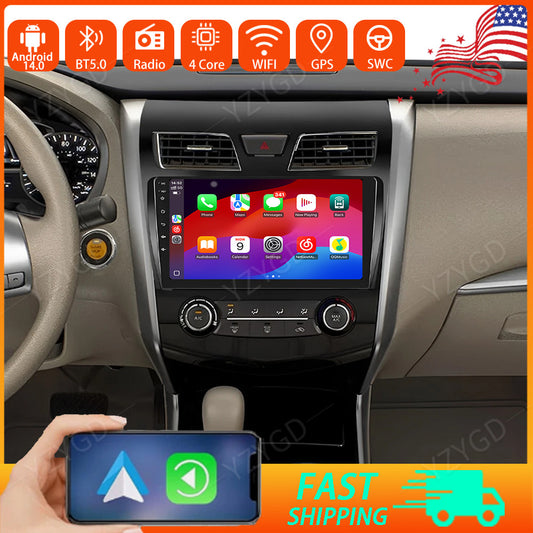 for Nissan for Altima 2013-2018 2+32GB CarPlay Car Radio Android 14 GPS Navi Screen