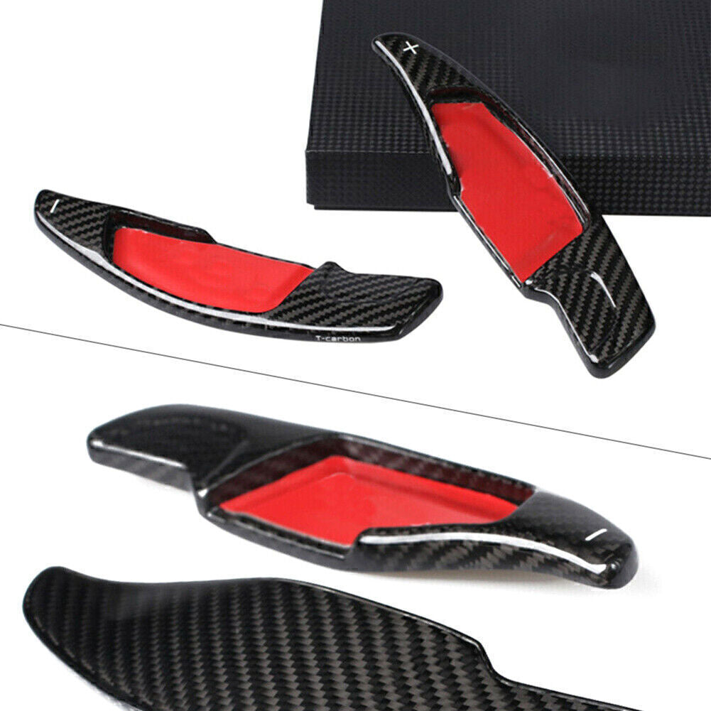 Steering Wheel Shift Paddle Extension Black for BMW NEW 5/7 SERIES Carbon Fiber