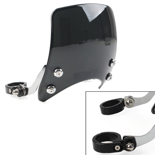 for Harley 48 883 1200 Headlight Windshield Windscreen Wind Deflector Black Bike