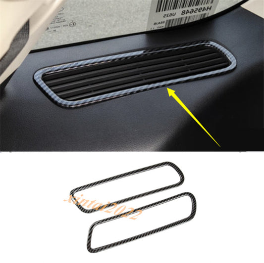 for Ford Explorer 2020-2023 Carbon Fiber Third-row Air Vent Outlet Cover Frames