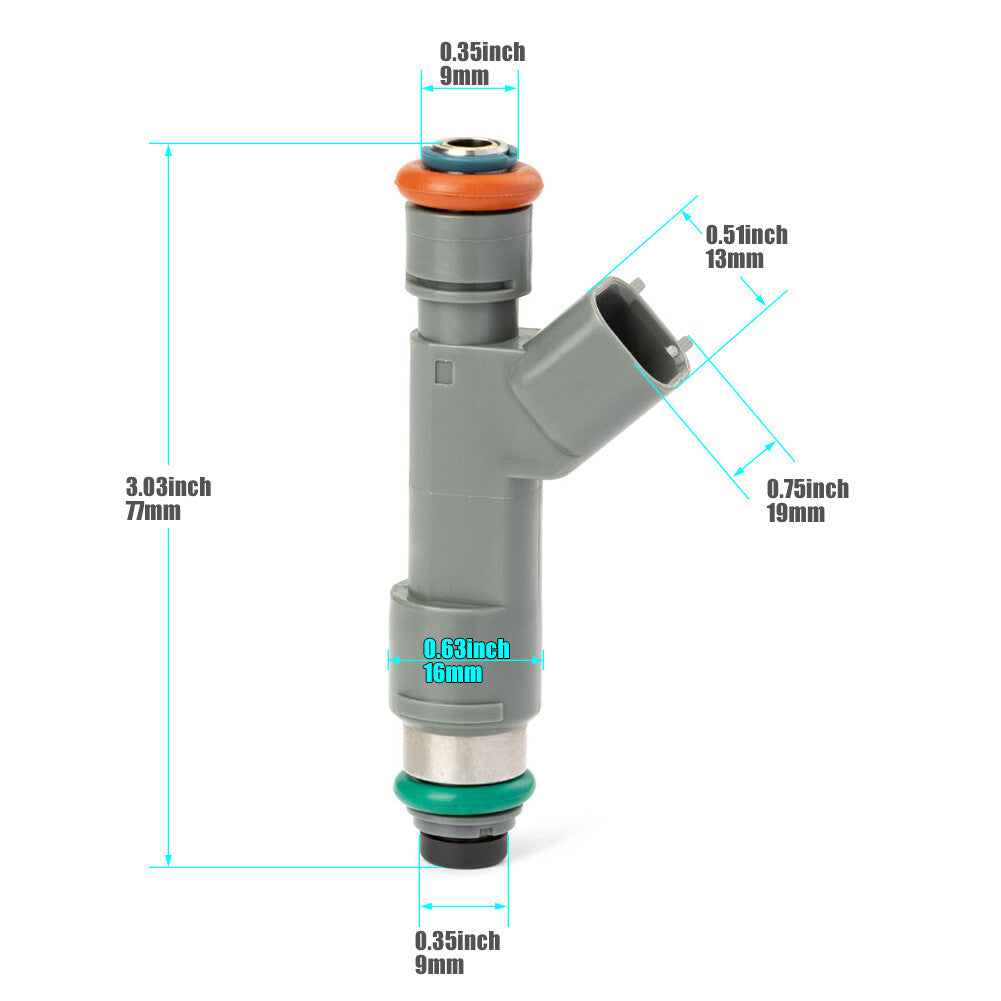 4-pack of new fuel injectors (models 2009-2011 Malibu, 2010-2012) 12613163