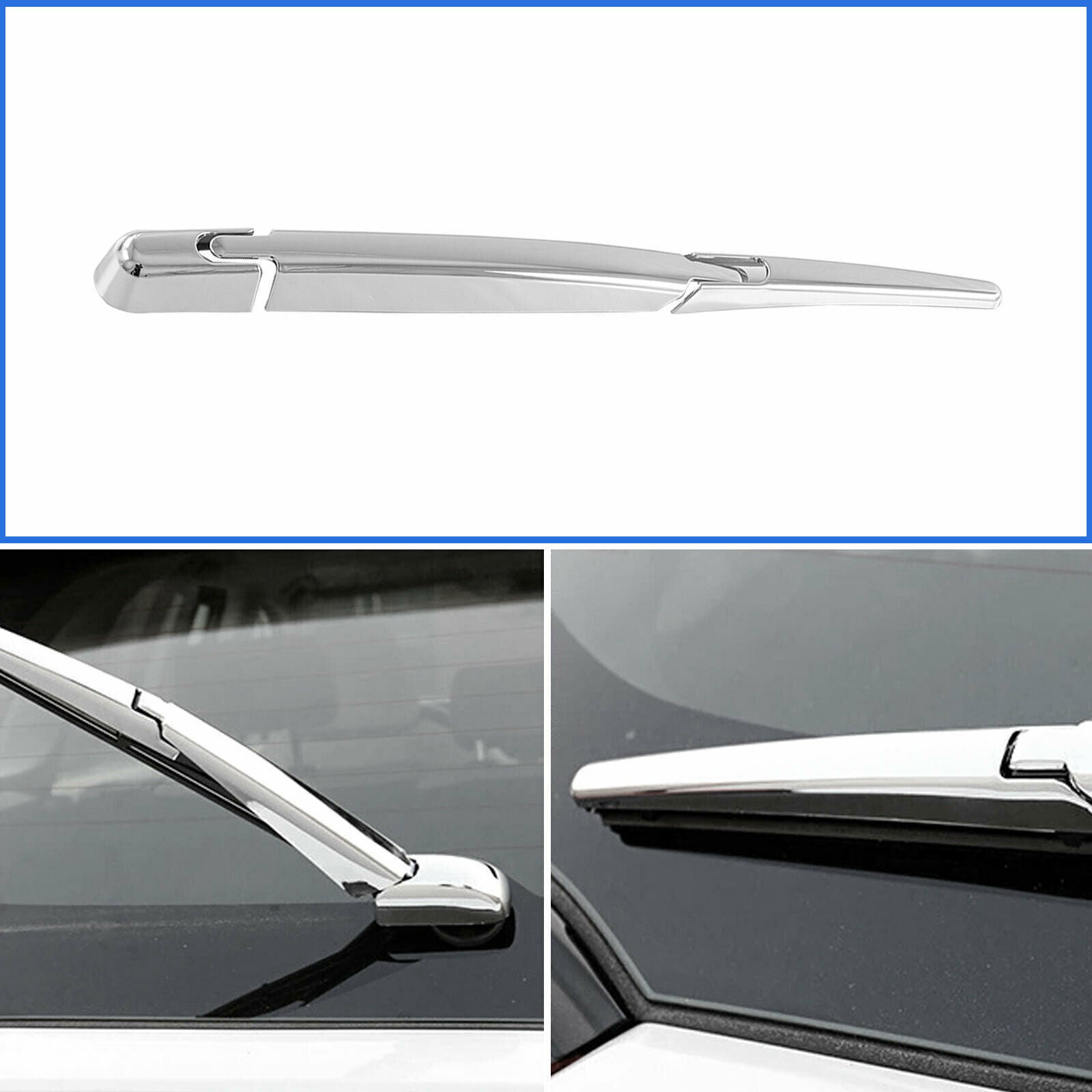 Chrome Rear Windshield Wiper Blade Cover Trim Molding for Toyota for Sienna 2021-22