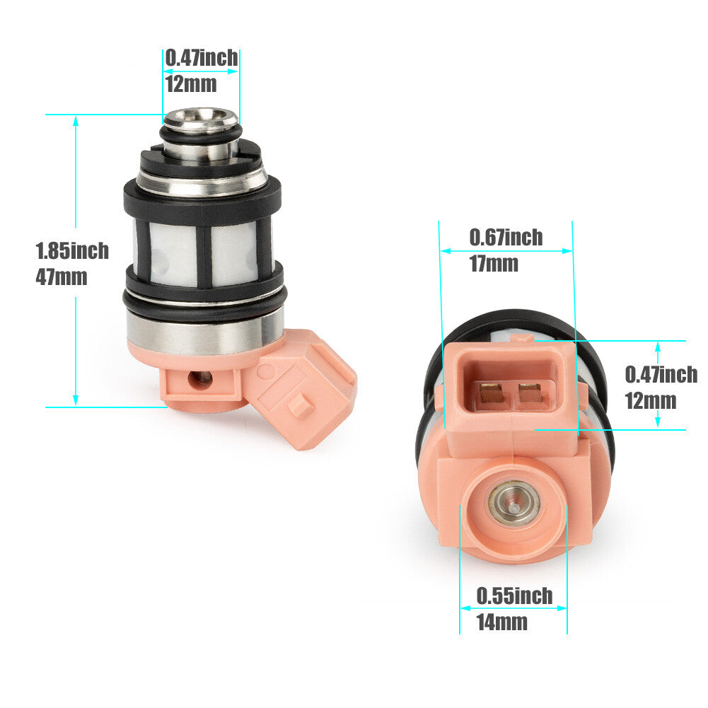 6X Fuel Injector 1660088G10 for NISSAN D21 PICKUP 1990-1994 for NISSAN PICKUP 1995