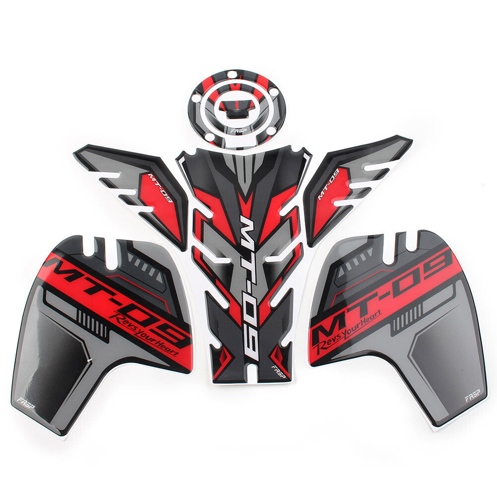 Red 3D Gas Tank Pad Side Decal Sticker for Yamaha MT 09 SP MT09 Tracer 2018 2020