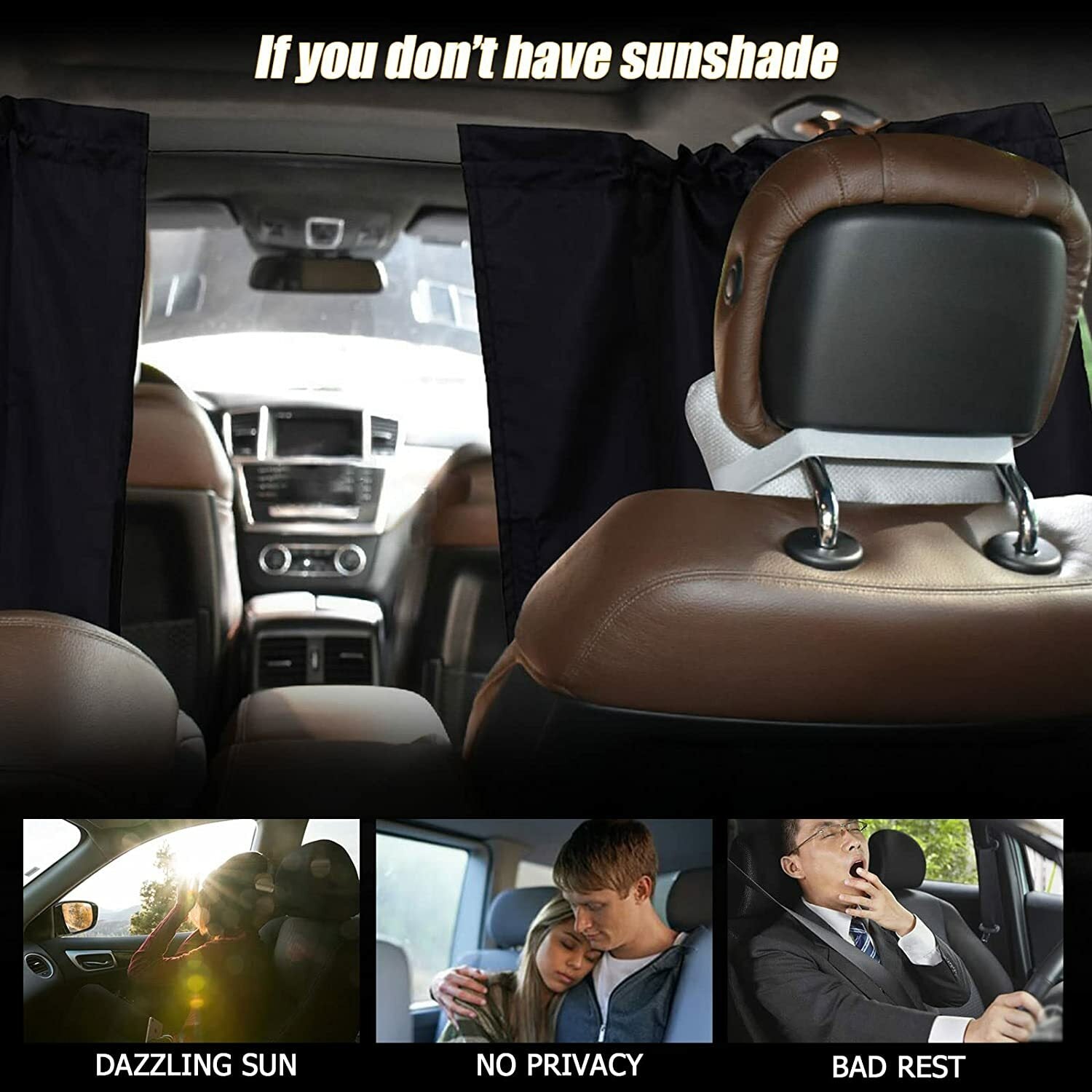 for Volkswagen Car Divider Curtain Partition Side Window Privacy UV Sun Shade