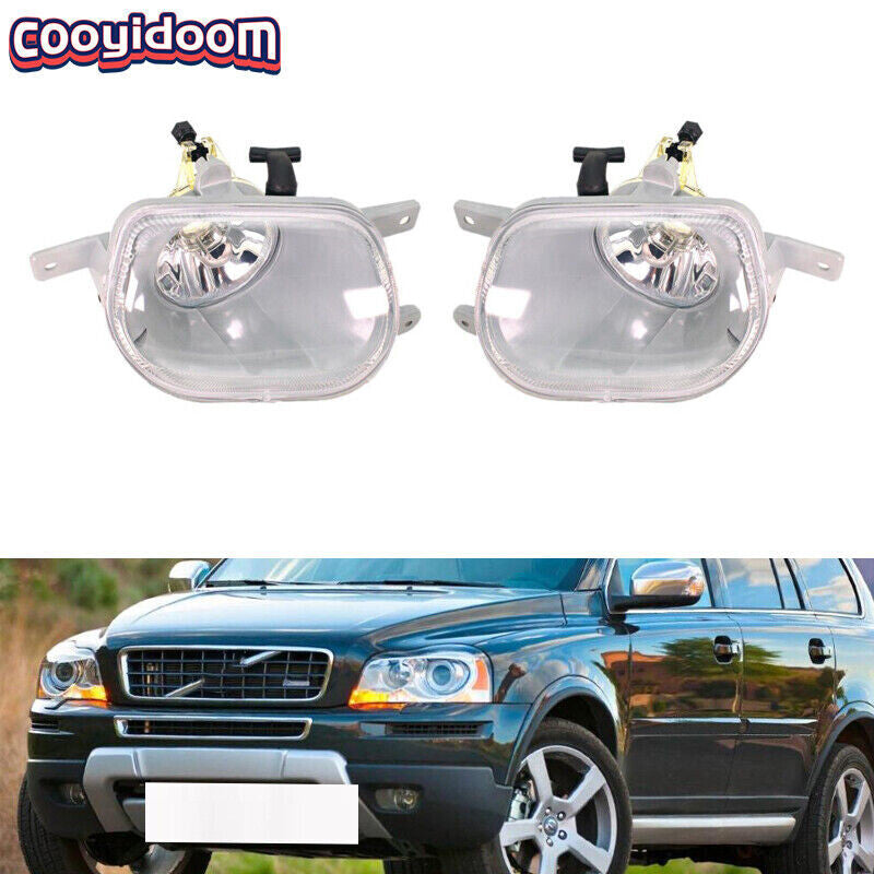 For 2003-2014 for Volvo XC90 Front Fog Lights Fog Lamps Without Bulbs Left+Right