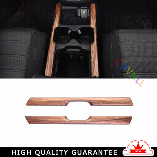 Gear Shift Both Side Cover Trim 2 for Honda CRV CR-V 2017-2022 Matte Peach Wood