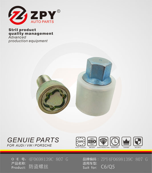 ZPY for AUDI A3 S3 S4 A4 S5 S6 TT Wheel Lock Anti Theft Screw Tool Steel Stamp G