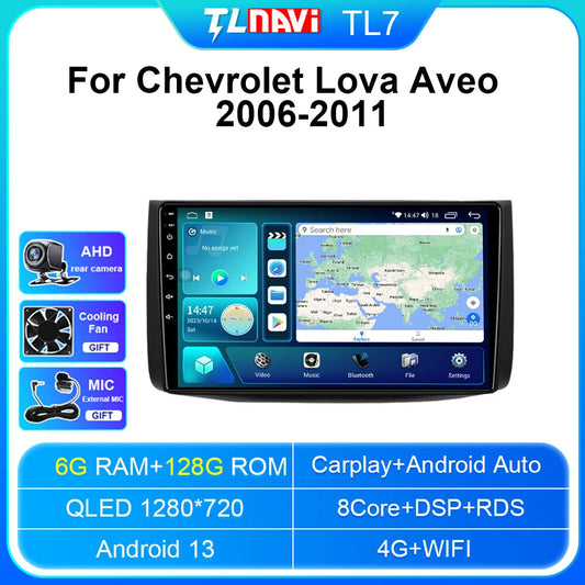 for Chevrolet Lova Captiva Gentra Aveo 2006-2011 Android CarPlay Car Radio GPS