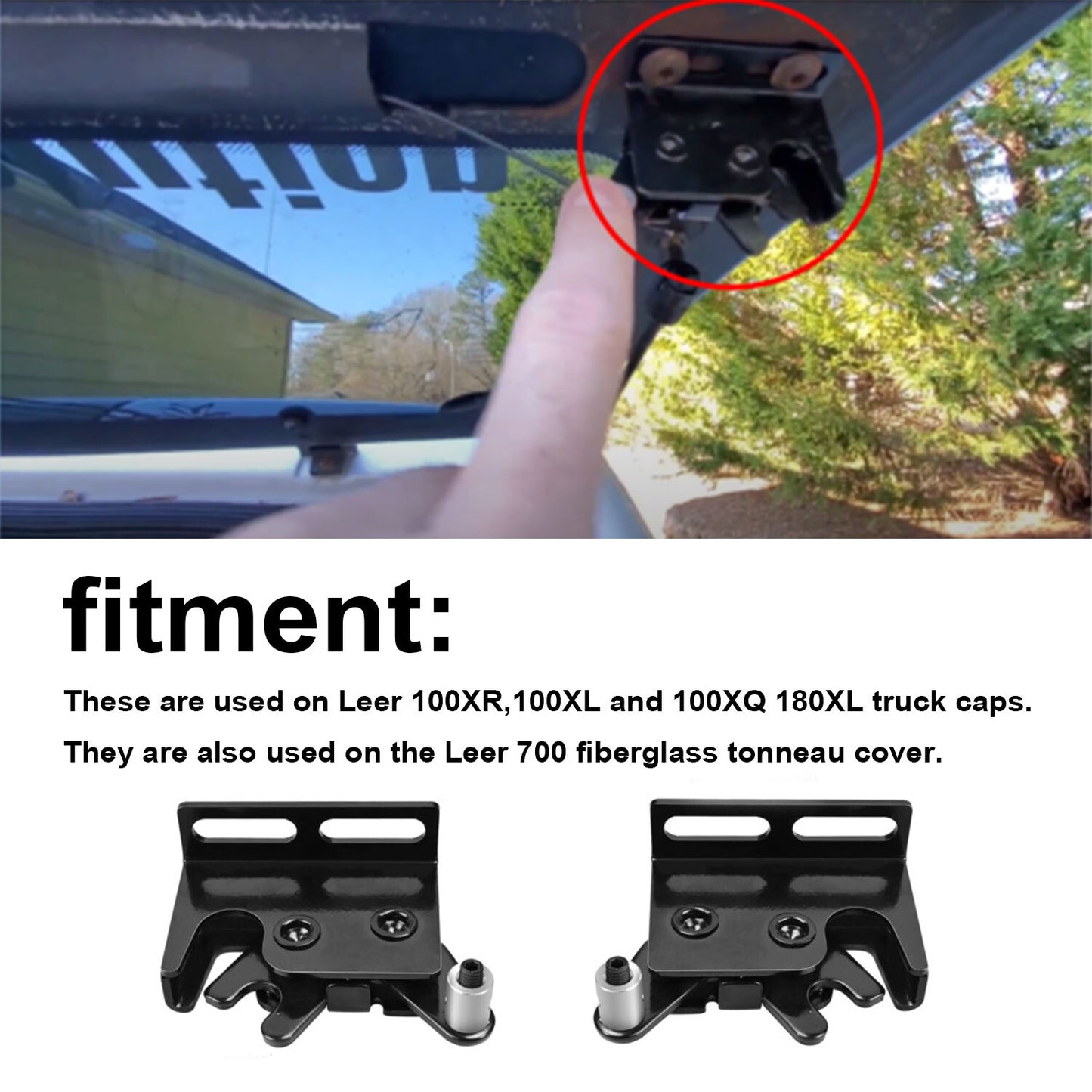 2pcs Truck Cap Rotary Latch For 83515/83514 100XL/XR/XQ/180XL 700 tonneau