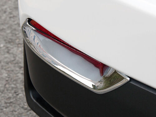 for Lexus NX200t 300 300h 2015-2021 Chrome 2X Rear Fog Light Lamp Strip Trim ABS