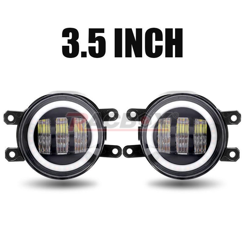 LED Bumper Fog Lights Yellow+White Halo DRL for Toyota for Corolla Tacoma for Camry RAV4