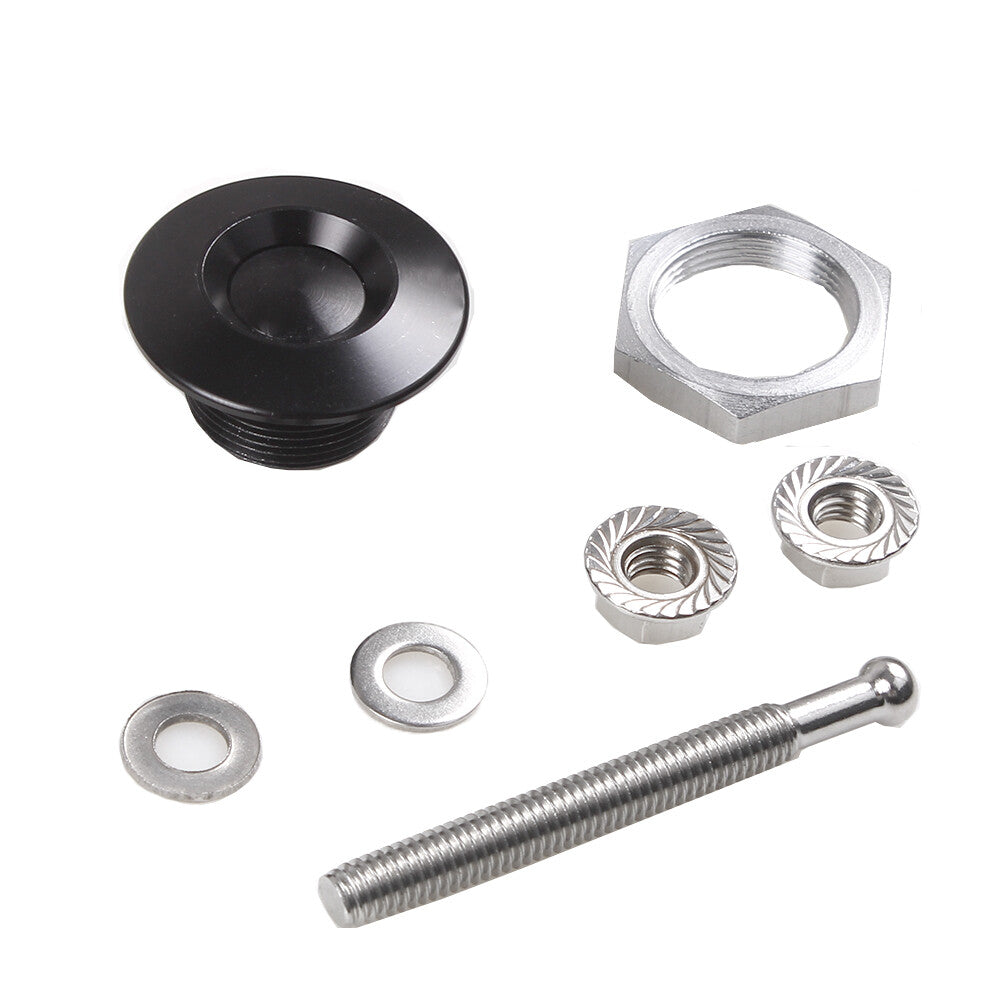 Push Button Quick Release Hood Bonnet Pins Lock Clip Car Bumper Latch Kit 2PCS