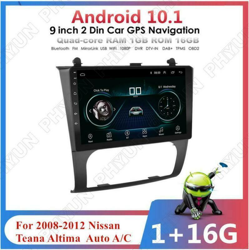 For 08-12 for Nissan Teana Altima Auto A/C Stereo Radio 9 Android 10.1 GPS Navi