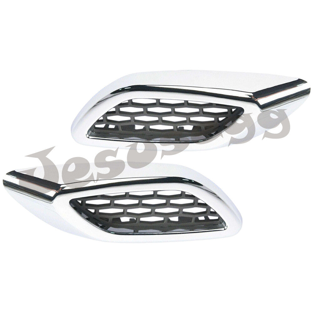 RHLH Side Fender Air Vent Outlet Cover Trim Fit for Maserati Levante Chrome