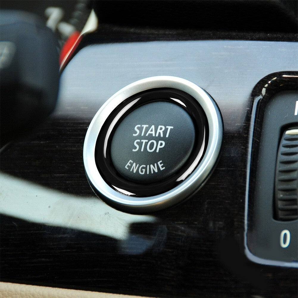 Suitable for 3 Series car engine stop button ignition key ring sticker decoration