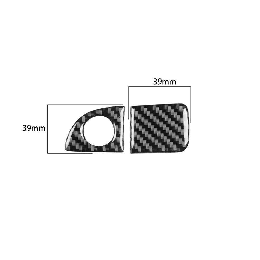 Carbon Fiber for Co -pilot Storage Box Switch Cover Trim for Dodge Charger 2011-2014