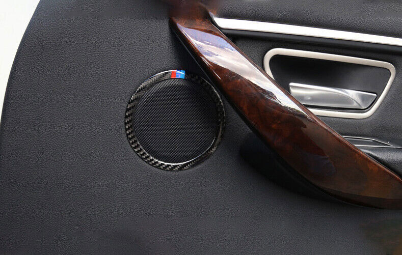 for BMW 3-4 Series GT 14-2018 Real Carbon Fiber Inner Door Horn Frame Cover Trim