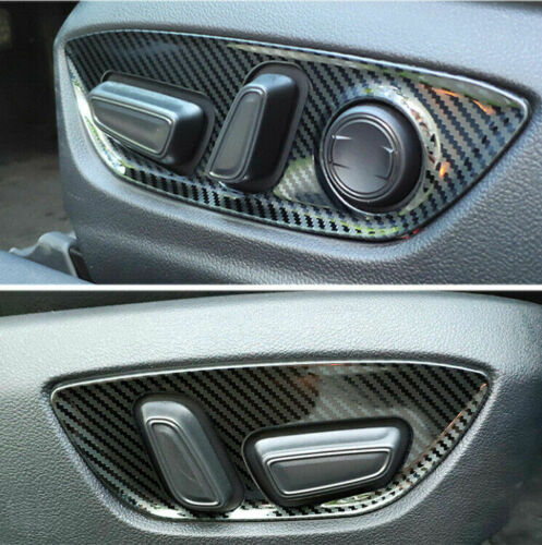 for Toyota for Camry 2018-2023 Carbon Fiber for Seat Adjustment Button Panel Cover Trim