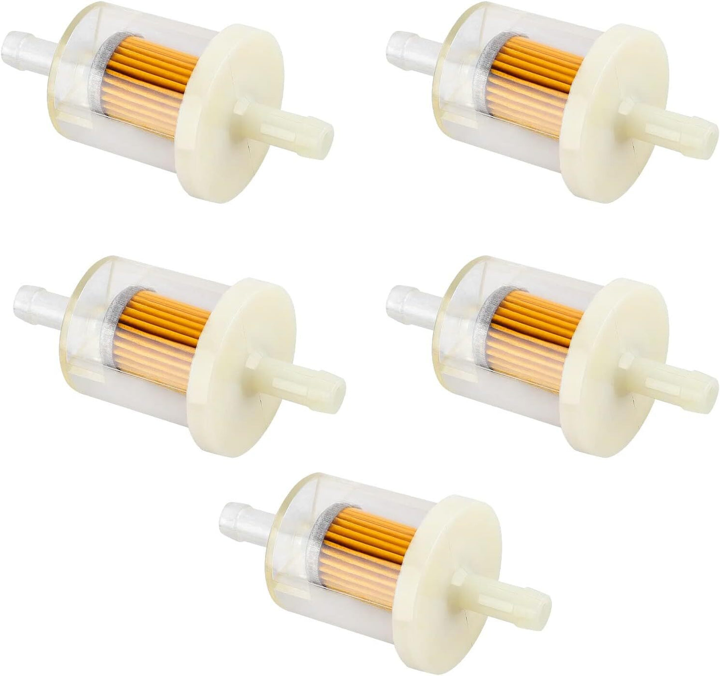 1/4 Inline Fuel Filter for Kawasaki 49019-7001 49019-0027/Kohler 2505007S(5PCS)