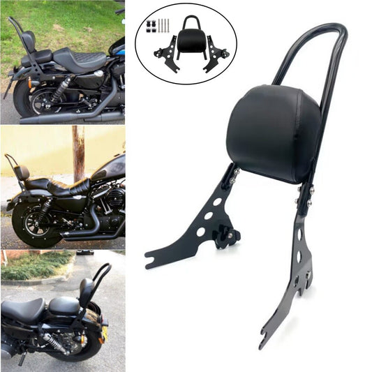 Detachable Passenger Sissy Bar Backrest Pad for Harley Davidson XL883C XL1200R