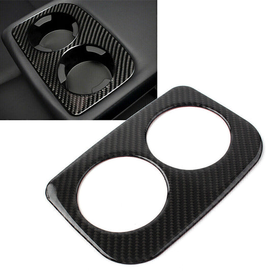 Carbon Fiber Inner Rear Water Cup Panel Cover Trim for Subaru Forester 2013-2018