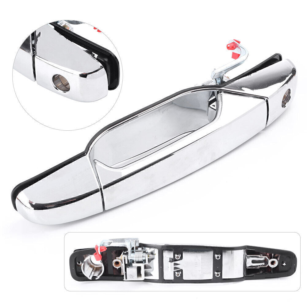 Chrome Front Driver Exterior Door Handle Bar Fit 2007-13 08 for Chevy for GMC Silverado